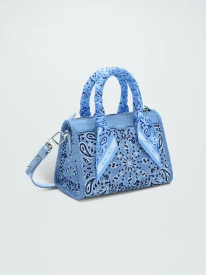 MICRO TRIANGLE BAG NATURAL DENIM
