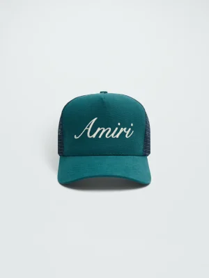 AMIRI SCRIPT TRUCKER HAT