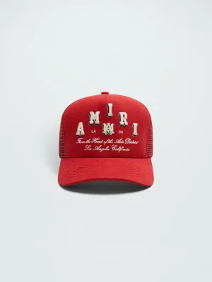 AMIRI VARSITY TRUCKER HAT
