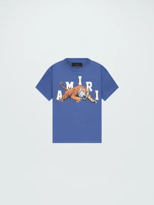 VINTAGE TIGER TEE blue
