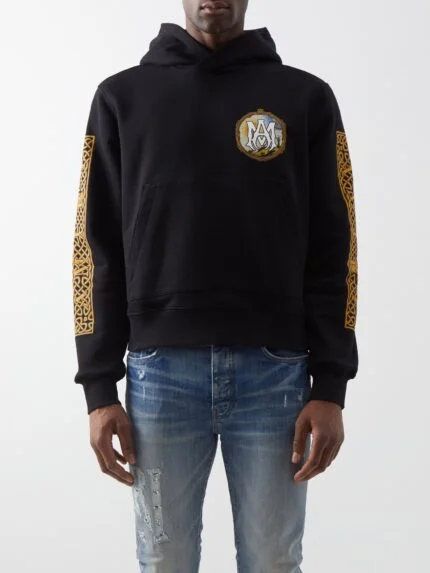 Alchemy frame print cotton jersey hoodie