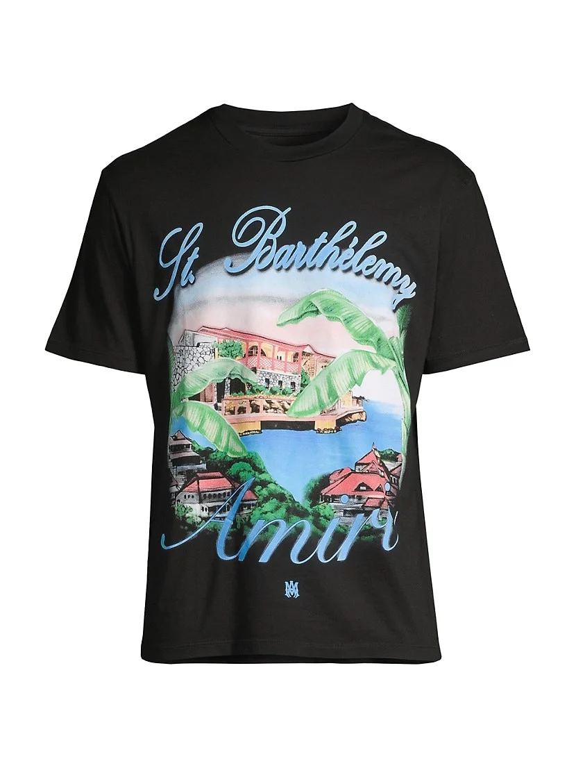 Amiri x Eden Rock Airbrush Logo T-Shirt