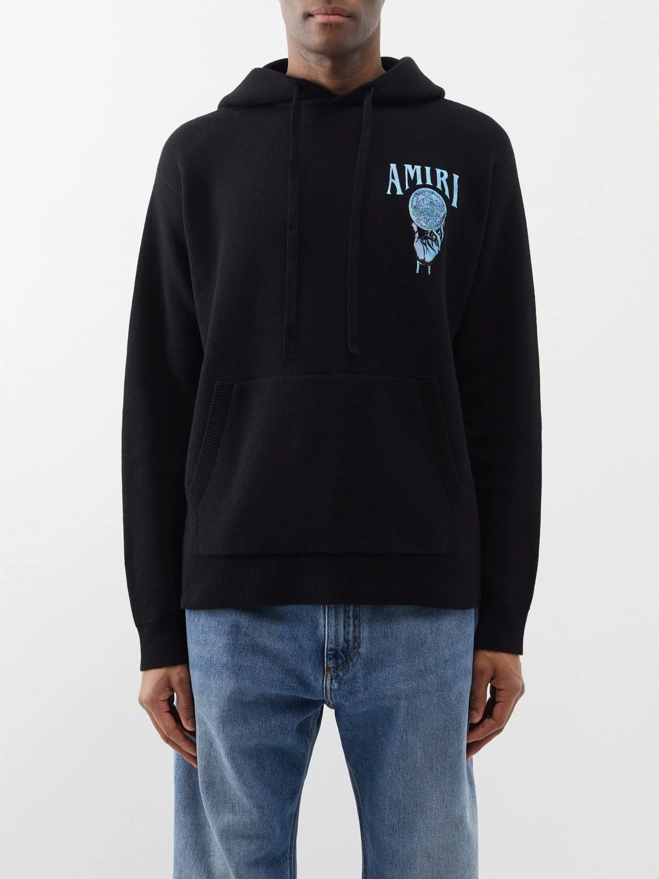Crystal Ball patch cashmere-blend hoodie