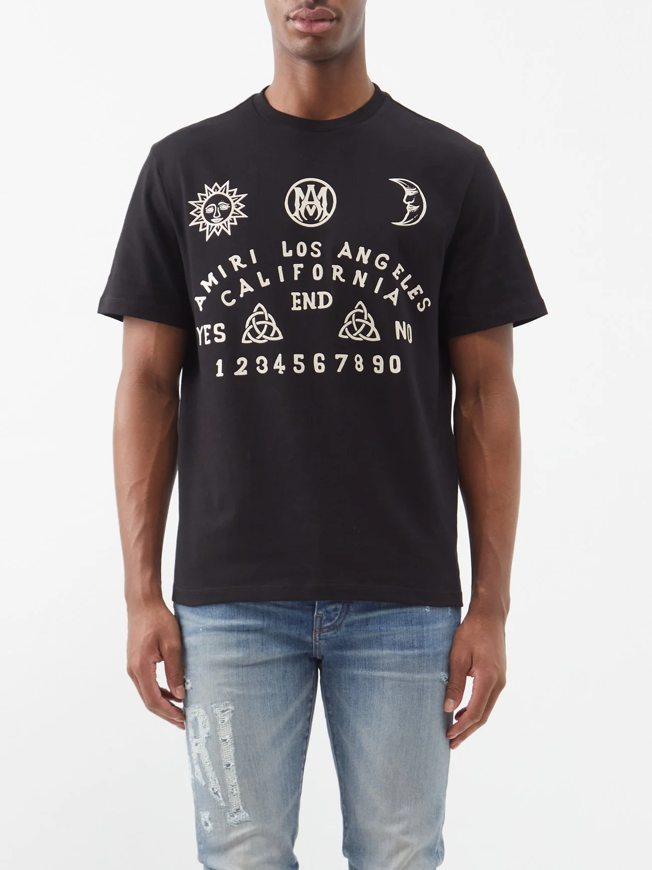 Ouija Board printed cotton-jersey T-shirt