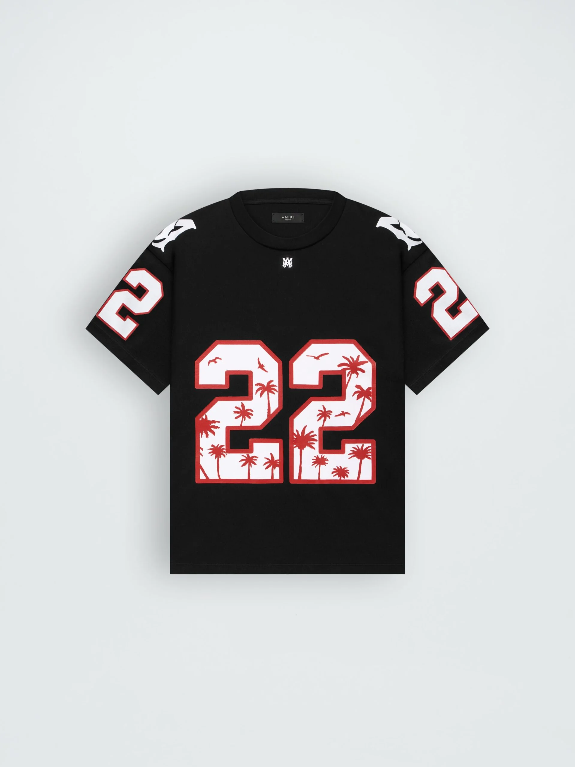 OVERSIZED 22 FOOTBALL TEE – BLACK