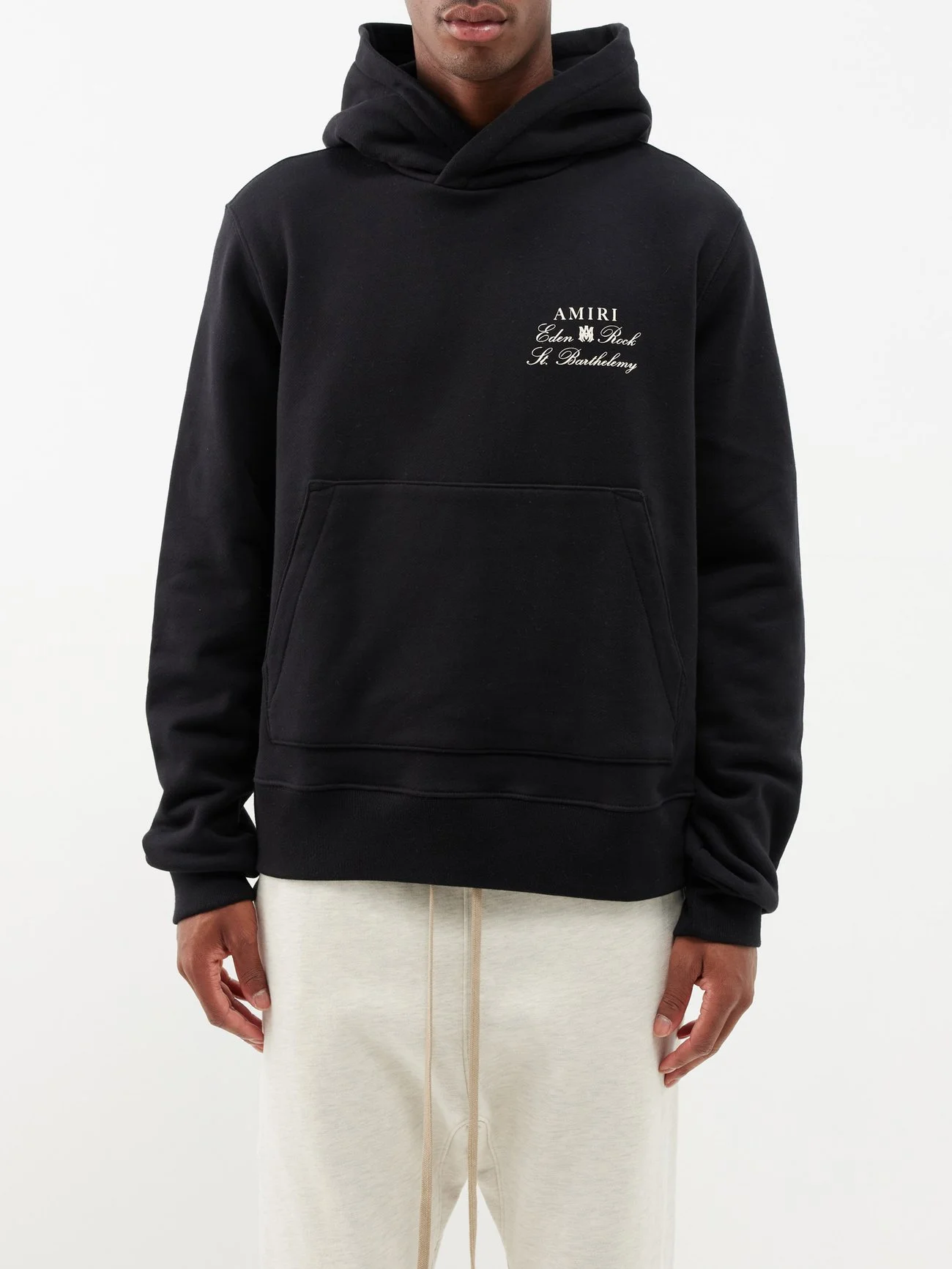 X Eden Rock cotton jersey hoodie