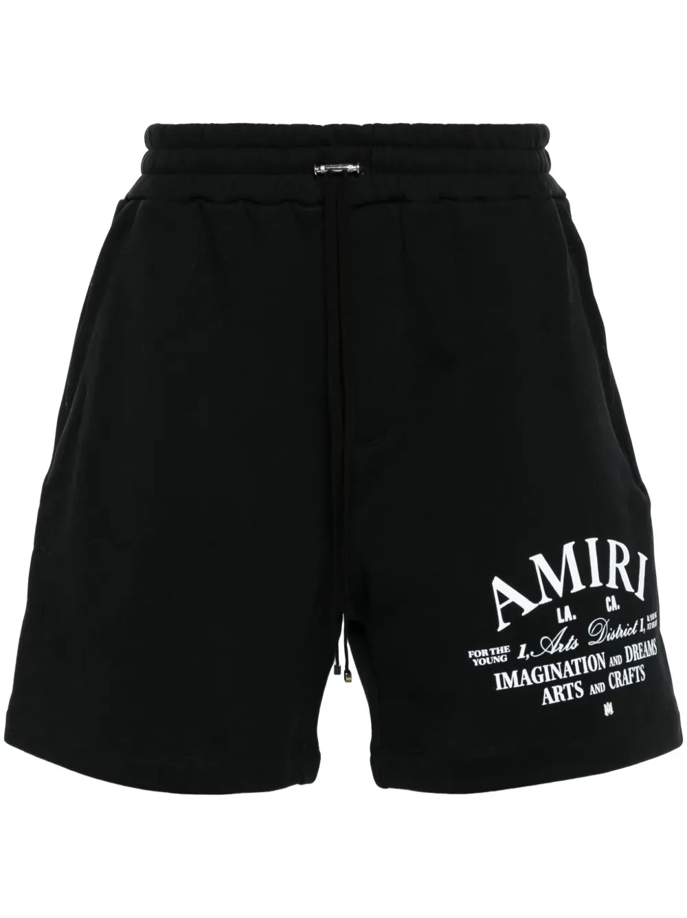 AMIRI LOGO-PRINT COTTON SHORTS