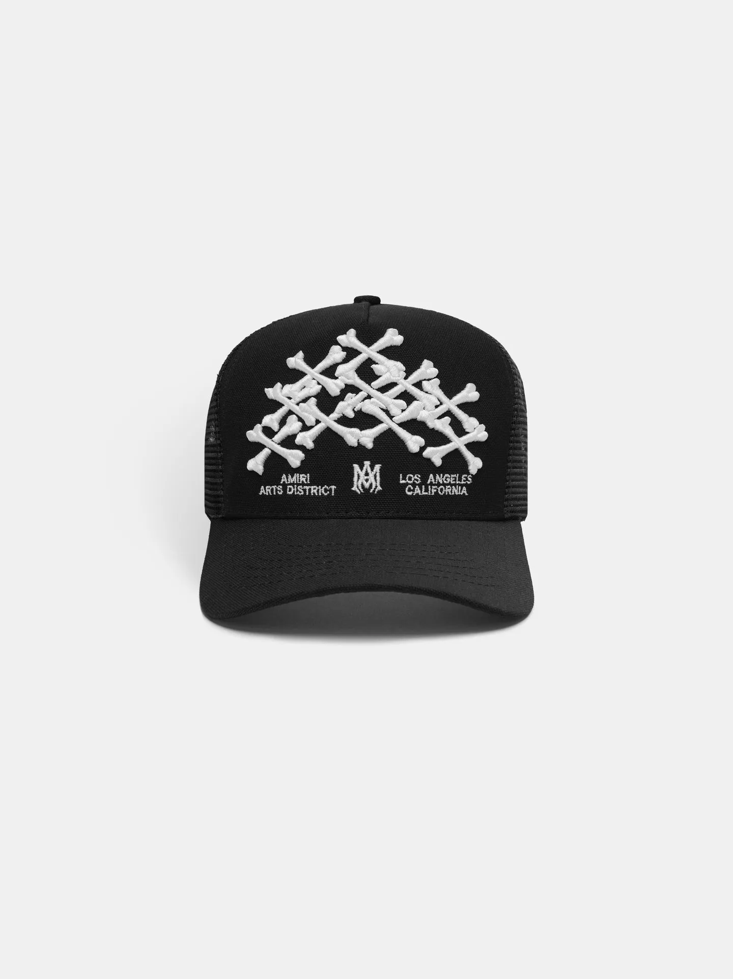 AMIRI BONES STACKED TRUCKER HAT