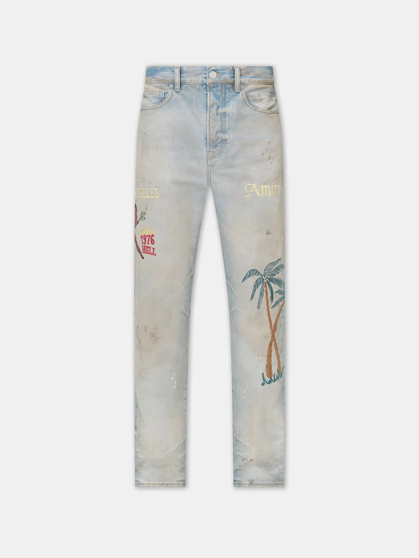 AMIRI EMBROIDERED SINNERS JEAN
