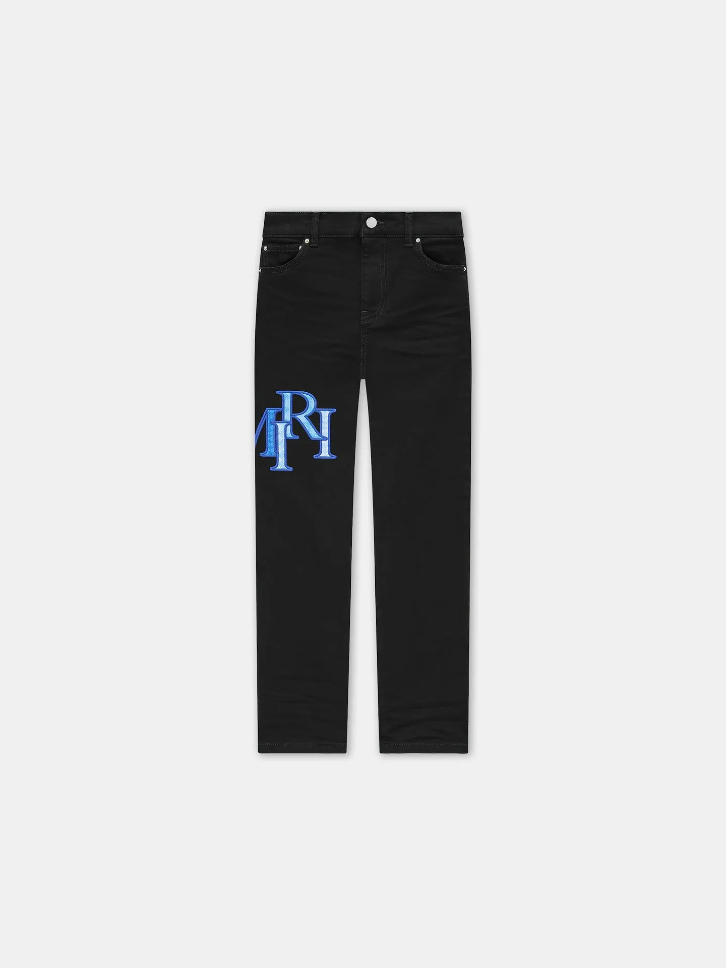 AMIRI KIDS' STAGGERED LOGO JEAN
