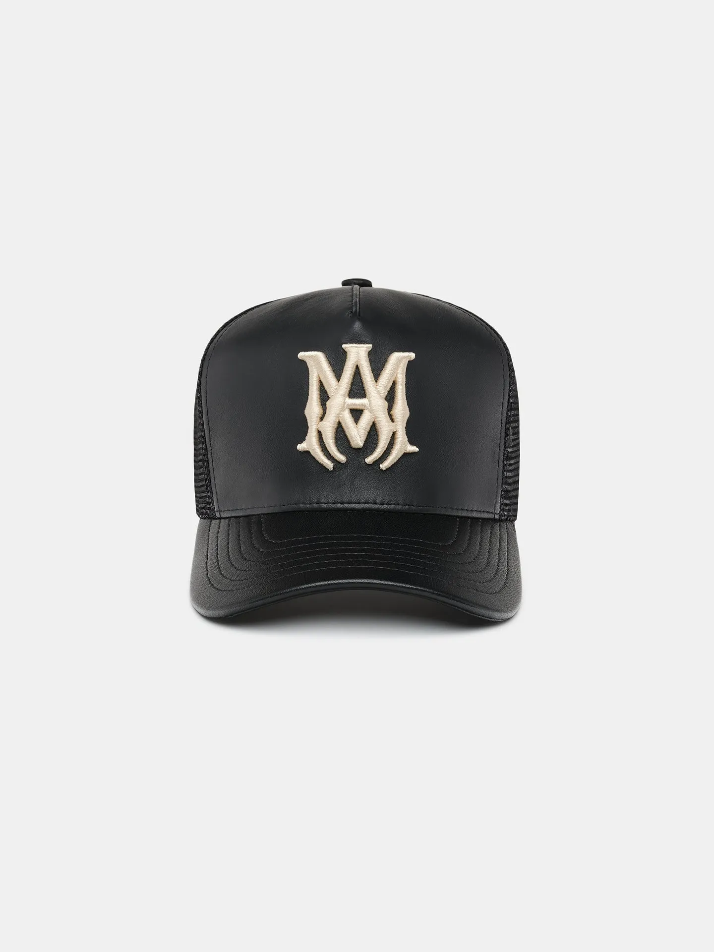 AMIRI LEATHER MA TRUCKER HAT