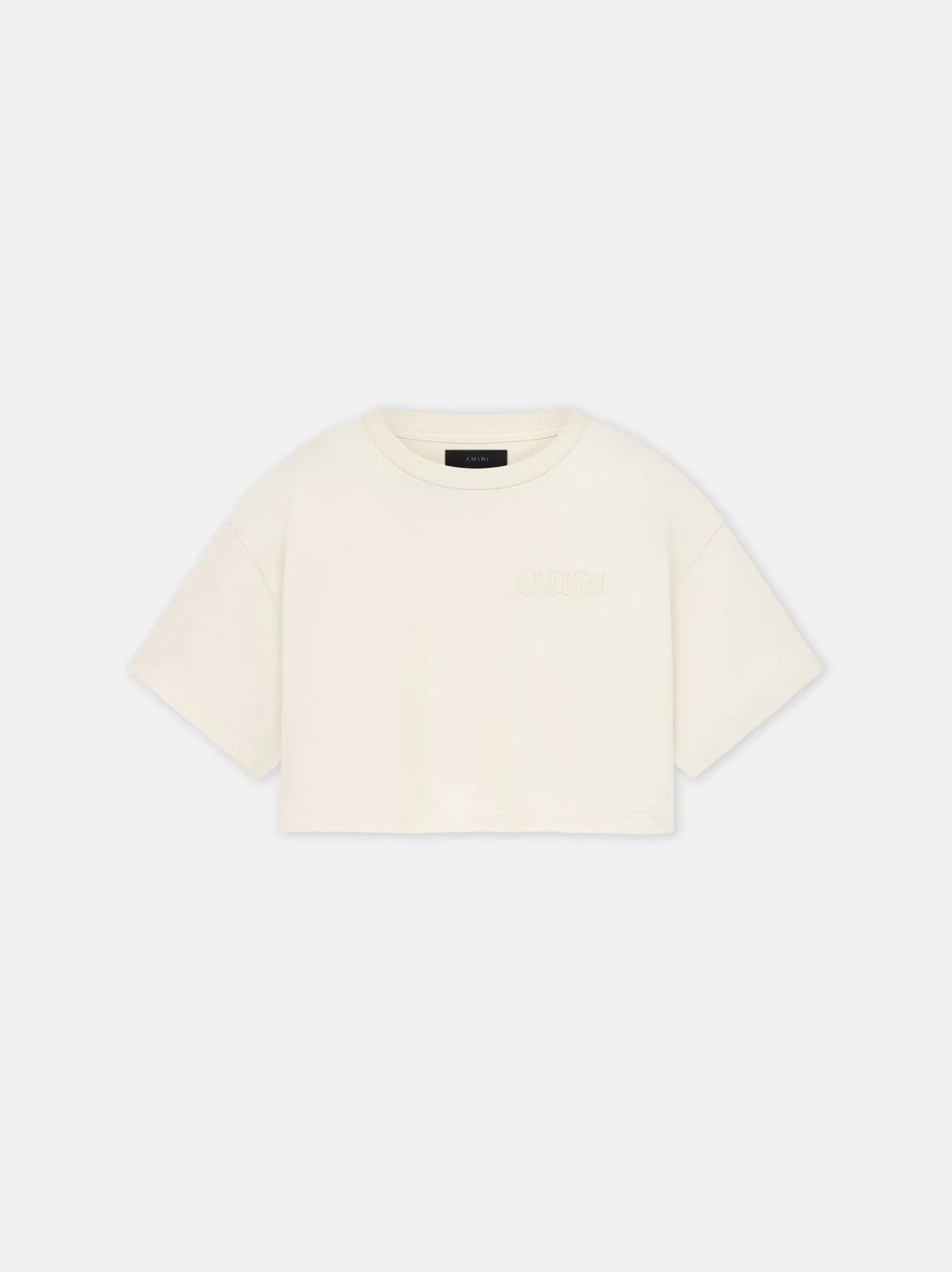 AMIRI WOMEN'S EMBROIDERED CROPPED TEE