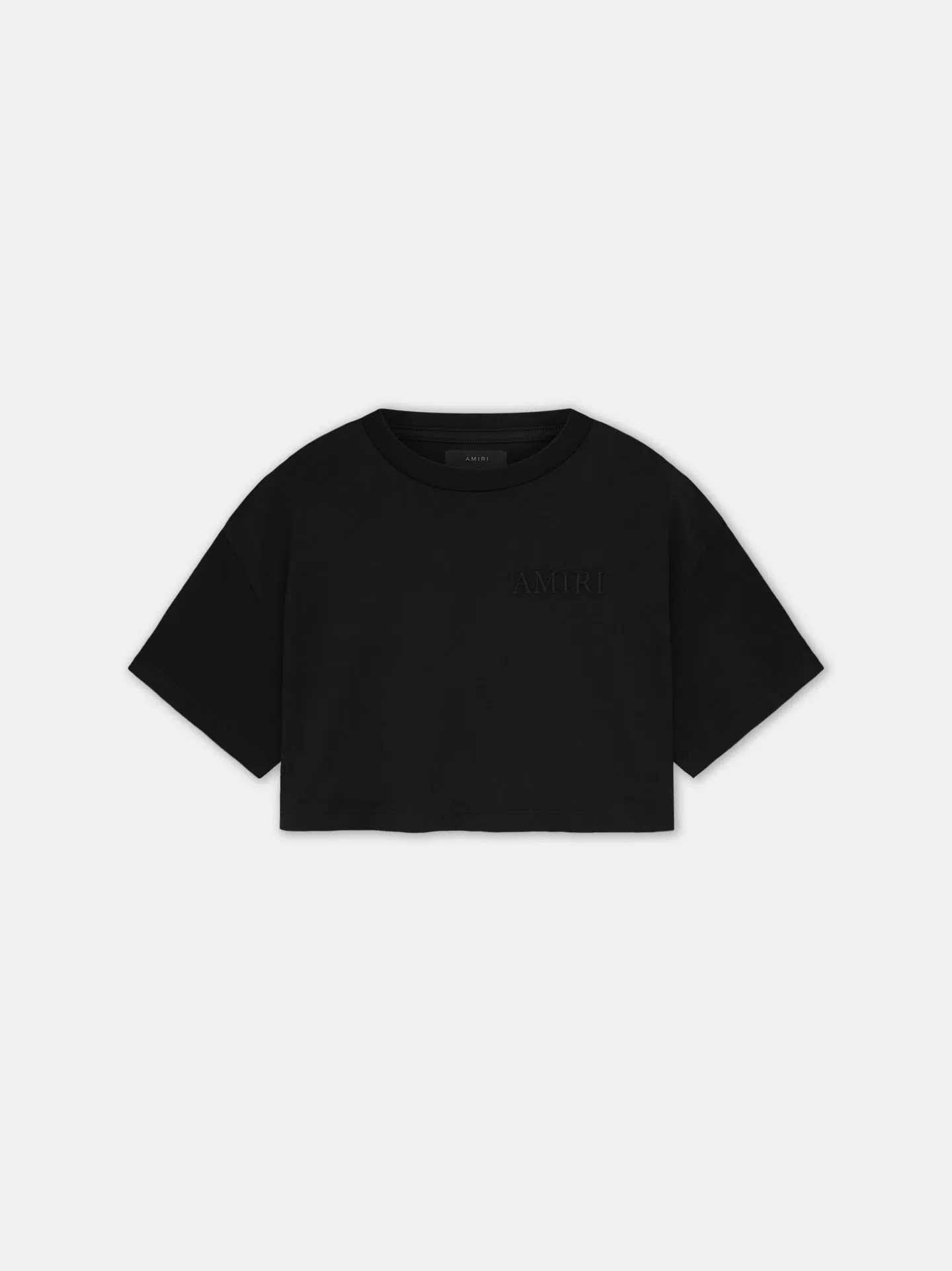 AMIRI WOMEN'S EMBROIDERED CROPPED TEE