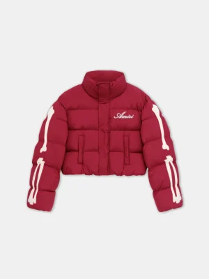 women-womens-bones-cropped-down-jacket-deep-red