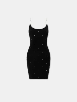 women-womens-crystal-mini-dress-black