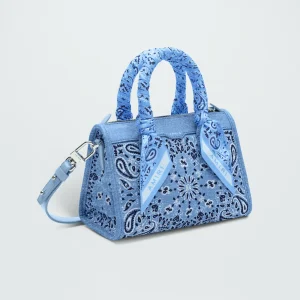 MICRO TRIANGLE BAG NATURAL DENIM