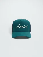 AMIRI SCRIPT TRUCKER HAT