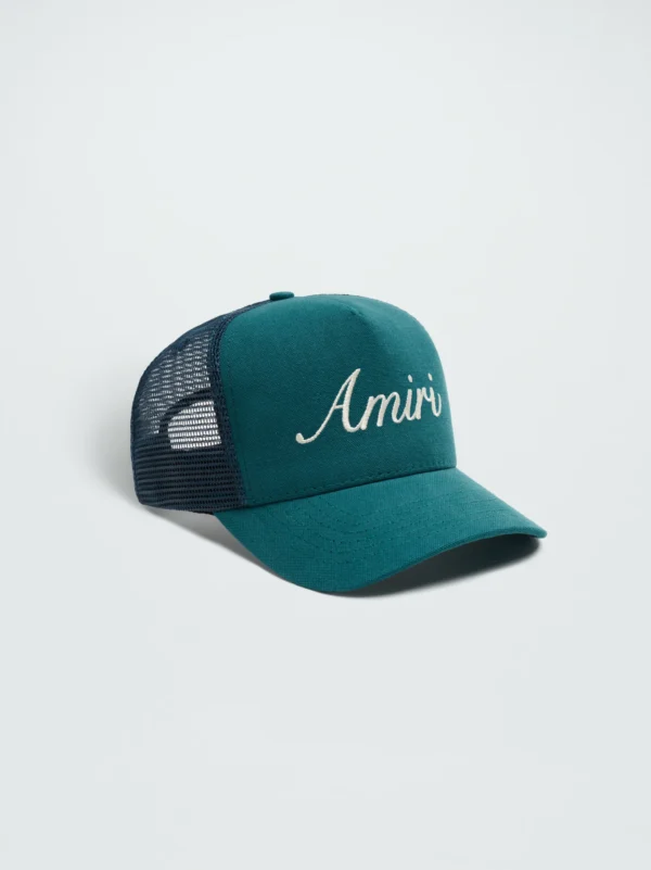 AMIRI SCRIPT TRUCKER HAT