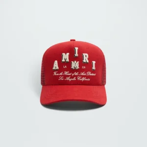 AMIRI VARSITY TRUCKER HAT
