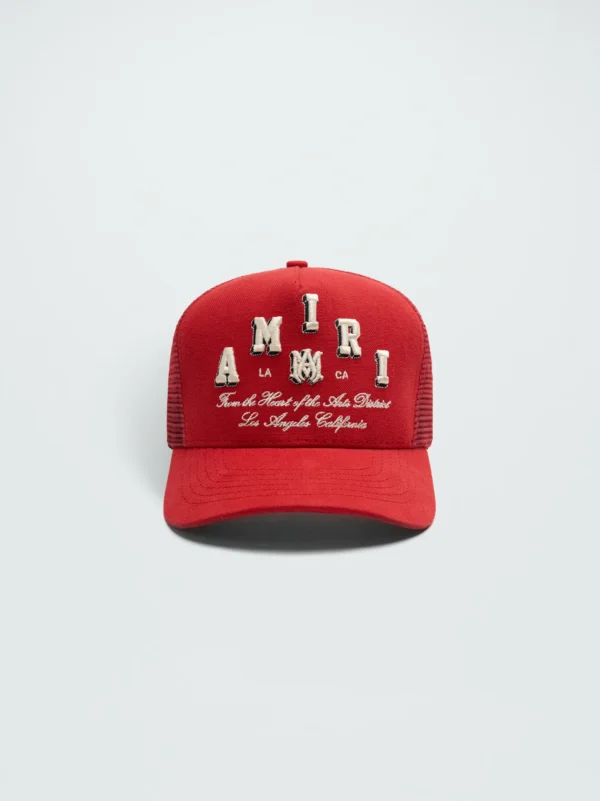 AMIRI VARSITY TRUCKER HAT