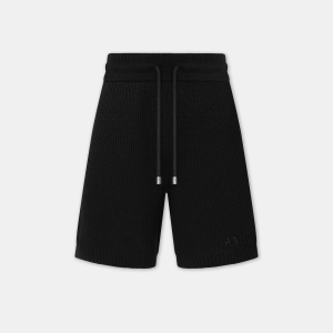amiri-crochet-mesh-short-black