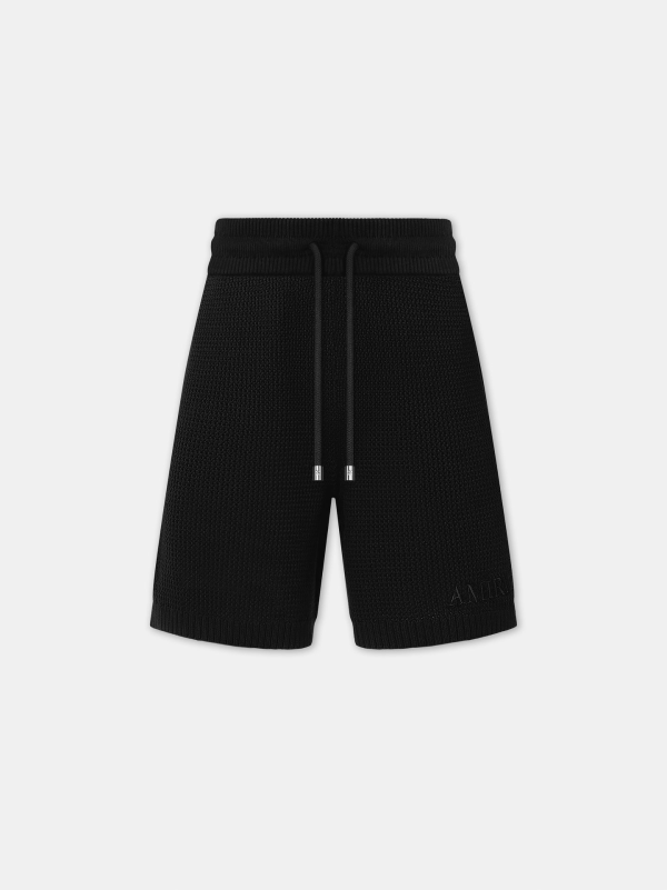 amiri-crochet-mesh-short-black