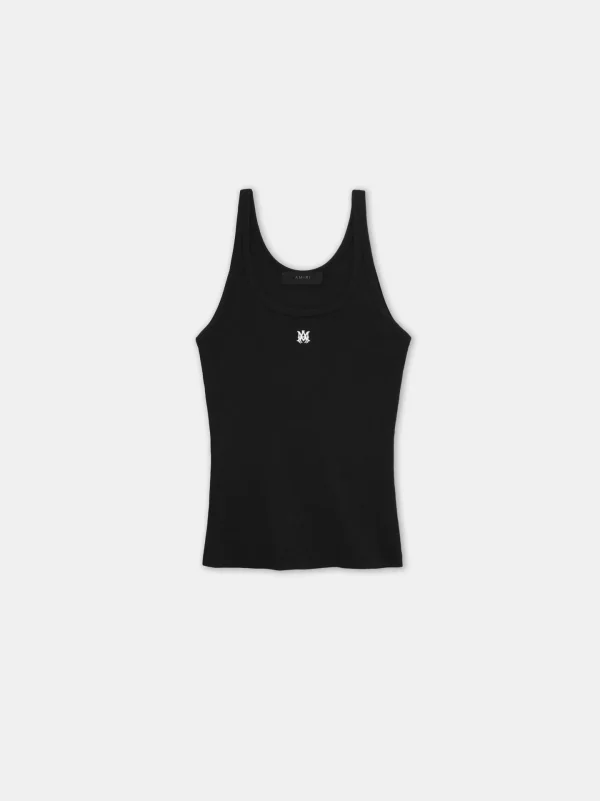 women-womens-ma-embroidered-ribbed-tank-black
