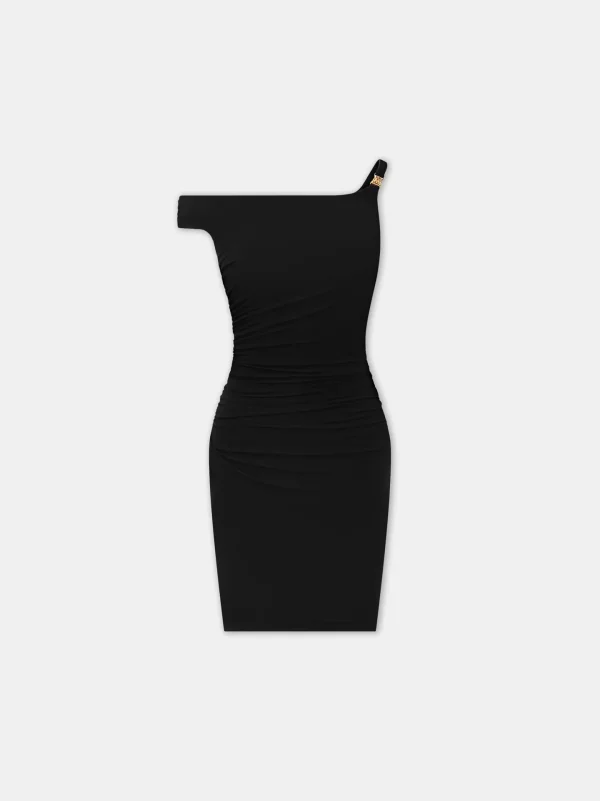 women-womens-off-the-shoulder-mini-dress-black