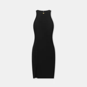women-womens-slit-mini-dress-black